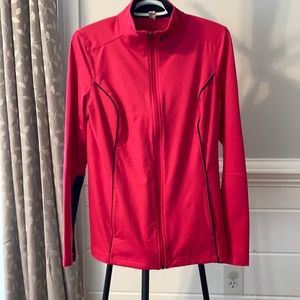 Lightweight Under Armour Zipper Jacket. Hot Pink. Size LARGE. EUC!